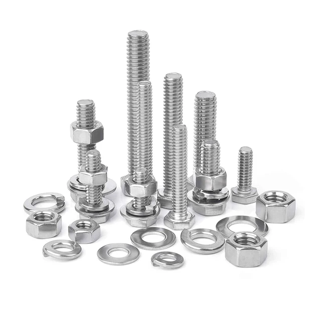 212 Pcs Unc Racillex Acél 304 Külső Hatszögletű Csavarválaszték 1/4 "20-3/8" - Image 5