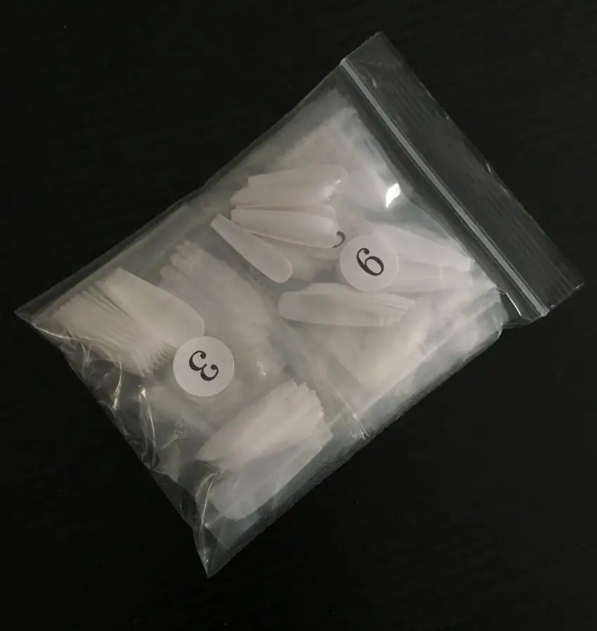 100pcs opp-white 100 шт./кор. поддельные ногати искусственные Пресс на большие расстояния балетки прозрачный/нейтральный/белый Ложные Акриловые гроб ногти Нейл Арта, полное покрытие шкатулка для ювелирных изделий - Цвет: 100pcs opp-white
