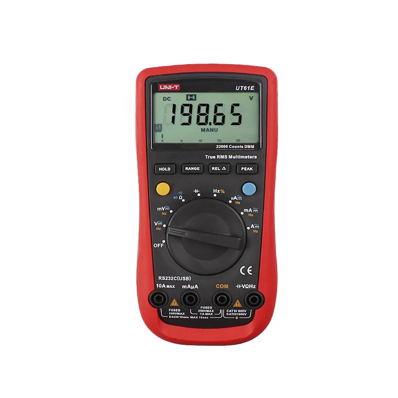 Цифровой мультиметр UNI T UT61E UT61B UT61C UT61D UT61A измеритель True Rms Измеритель постоянного