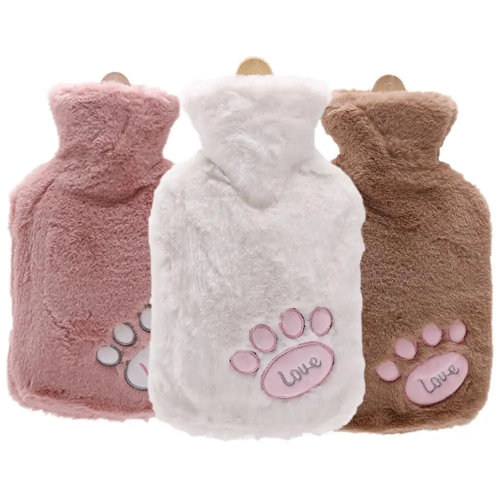 

1000ml Hot Water Bag Cartoon Animals Plush Pocket Portable Hand Warmer Water Injection Hot Water Bottle 27.5cm*17cm