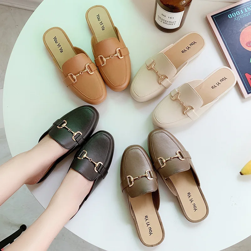 Women's Outer Wear Flat Slippers Women's Slippers Casual Shoes Fashion  Women Flat Shoes Womens Shoes Flat Shoes Women