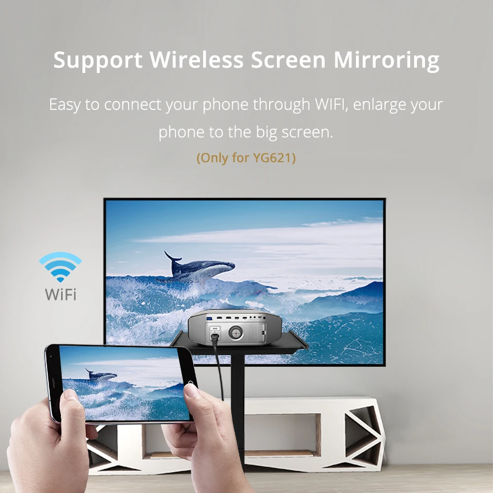 Проектор Everycom YG620 Full HD оригинальный проектор 1080P с поддержкой AC3 YG621 Беспроводной Wi