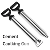 Pistolet à calfeutrage de ciment en acier inoxydable, outils de remplissage de ciment, pointage de brique, pulvérisateur, outil applicateur, outils de remplissage de coulis 1