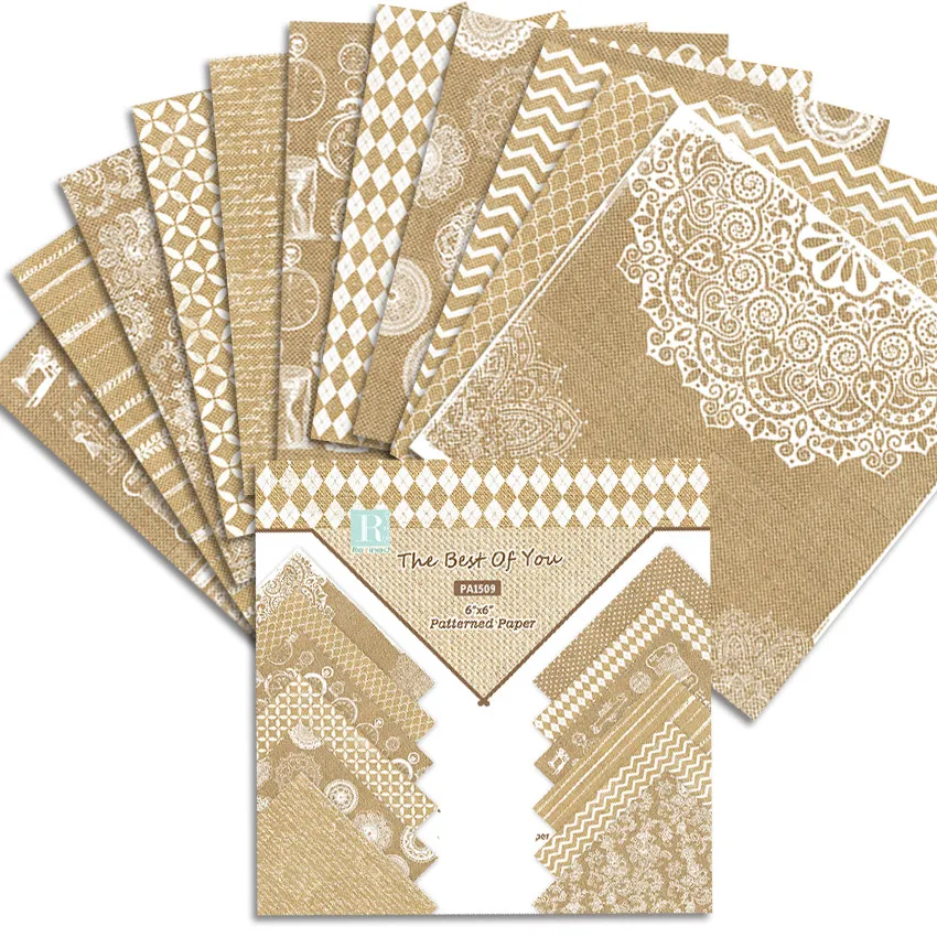 

12pcs Vintage Pattern Handmade Craft Paper Scrapbooking Paper Pack Photo Album Scrapbook Paper Background Pads Paper Card Making