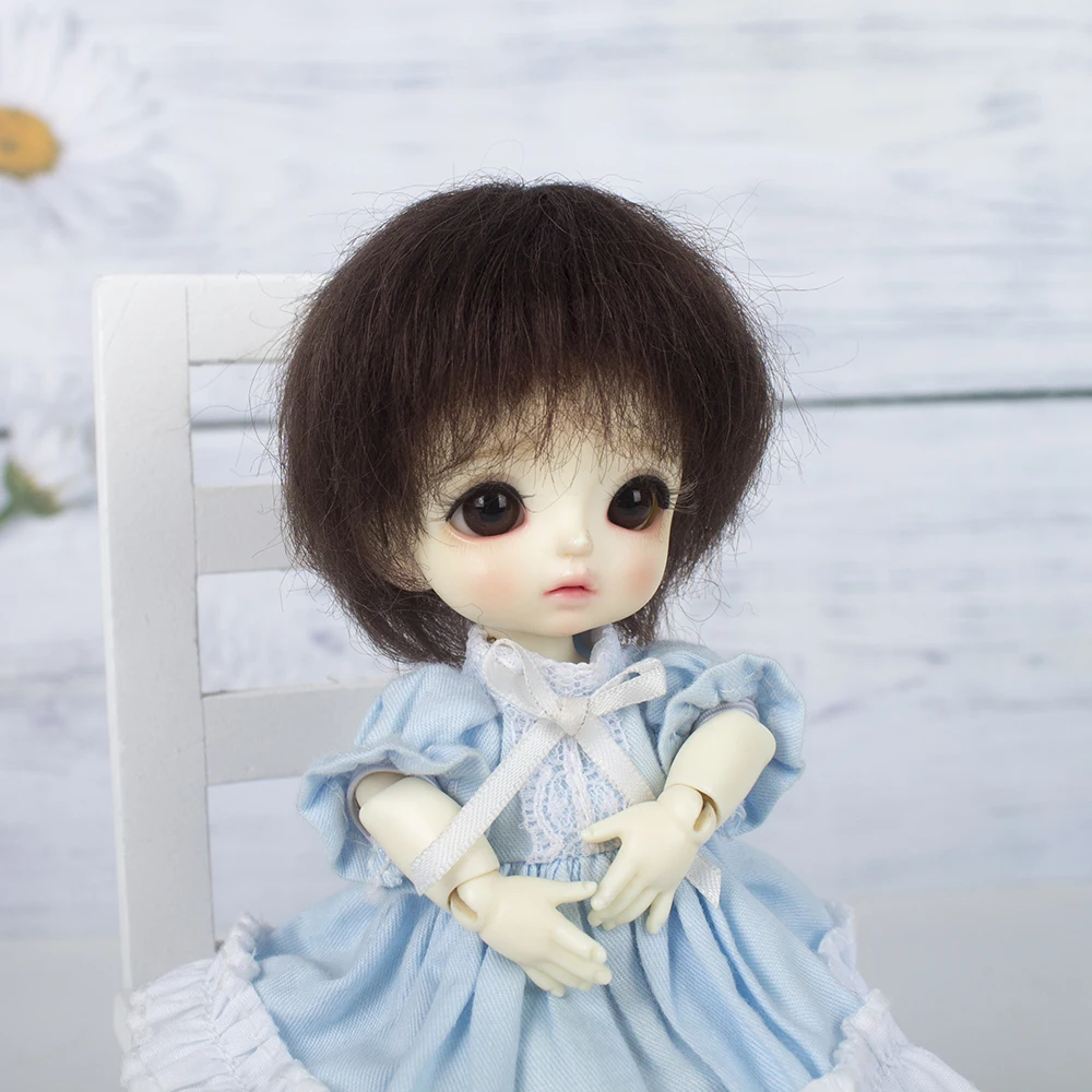Muziwig 1/8 Bjd SD ob11 маленькие куклы парик стиль мохер провода волосы для