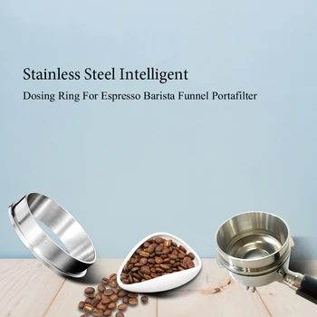 

Stainless Steel IDR Intelligent Dosing Ring For 51/53/57/58mm Brewing Bowl Coffee Powder For Espresso Barista Profilter Handle