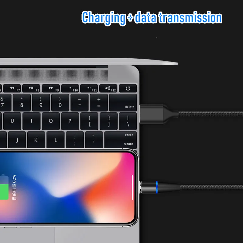 1 м Магнитный кабель Micro usb type-C кабель для iPhone 7 8 samsung Redmi Быстрая зарядка Магнитный зарядный шнур USB кабели для передачи данных