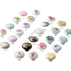 clown Cupboard Knobs Rural Ceramic Handles Nordic Style Children Room Wardrobe Knobs Kitchen Garden Door Handle Modern Cabinet