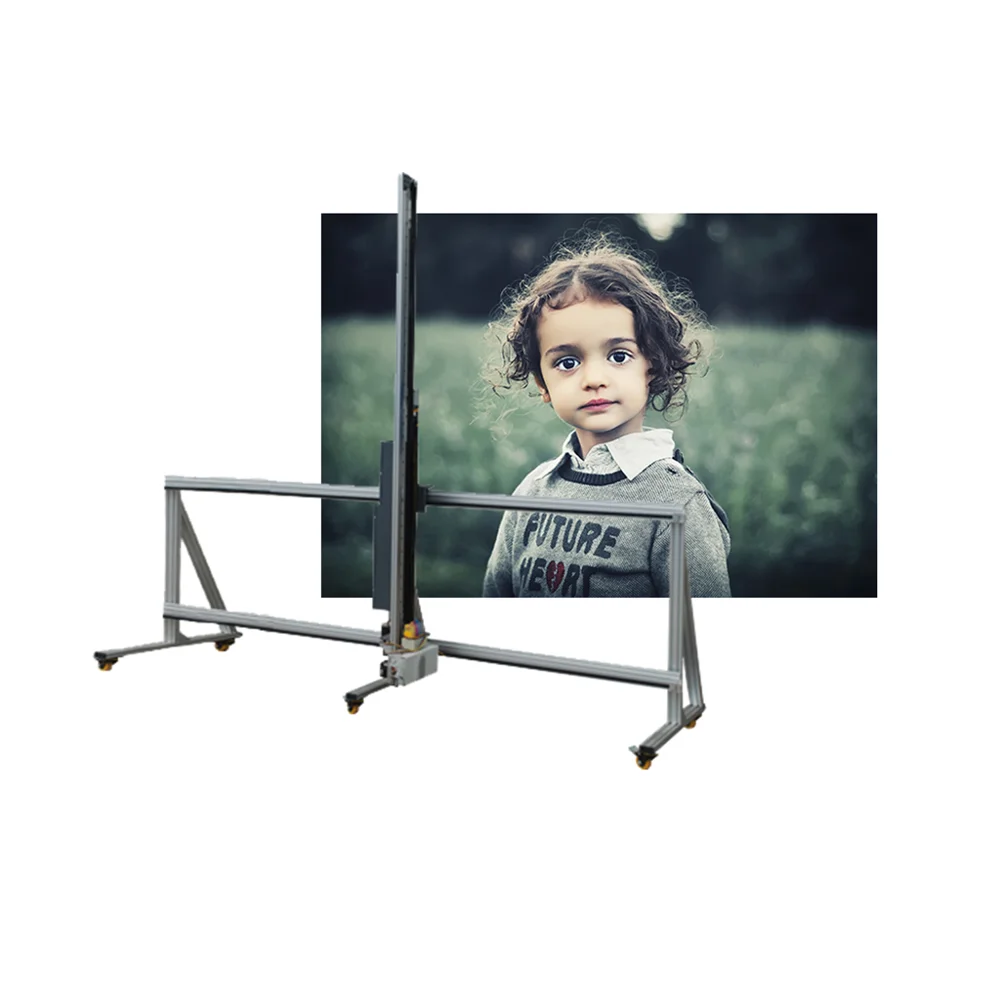 

Large Format Glass Ceramic Tile Metal CMYKW Vertical Wall Printer