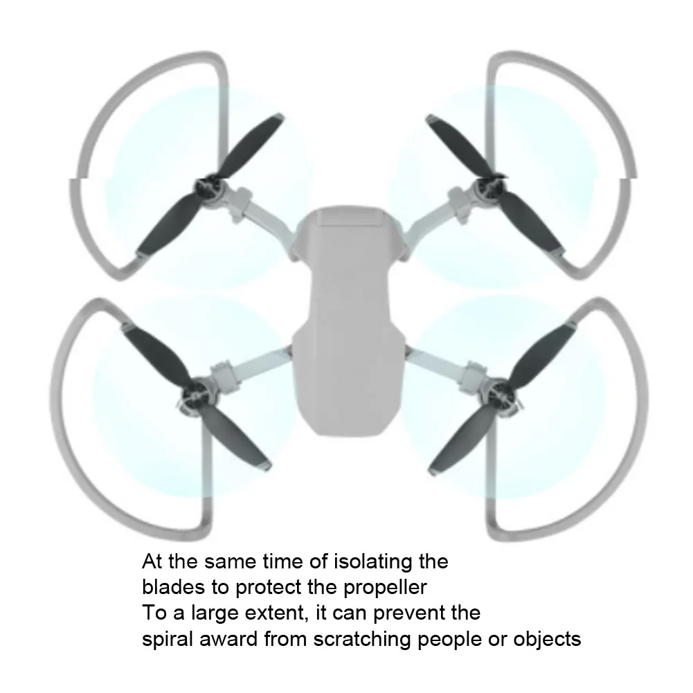 Buy Heighten Props Propeller Guard Set Bumper Anti Collision Ring Landing Gear Protection Extension Drone For DJI Mavic Mini