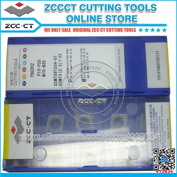 

50pcs ZCC.CT cutting tools CCMT09T304 -EF YBG202 ZCC-CT insert CCMT 09T304 zccct carbide inserts CCMT09T304 tools CCMT09T304-EF