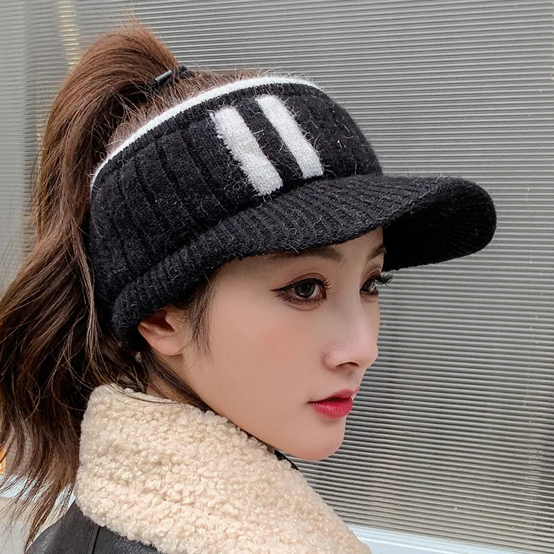 Winter Hat for Women Empty Top Baseball Caps Fashion Female Autumn Warm Casual Visor Caps Outdoor Bicycle Sports Hats