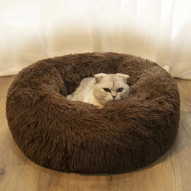 Pet Dog/Cat Bed Comfortable Donut Cuddle iLovPets.com