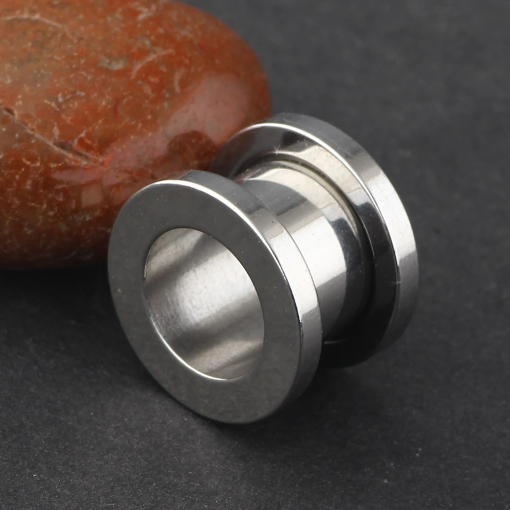 JUNLOWPY Screw Stretcher Ear Tunnels Wholeasales 1.6-10mm Earrings Gauges Flesh Tunnels Ear Plugs Piercing Expander Plugs