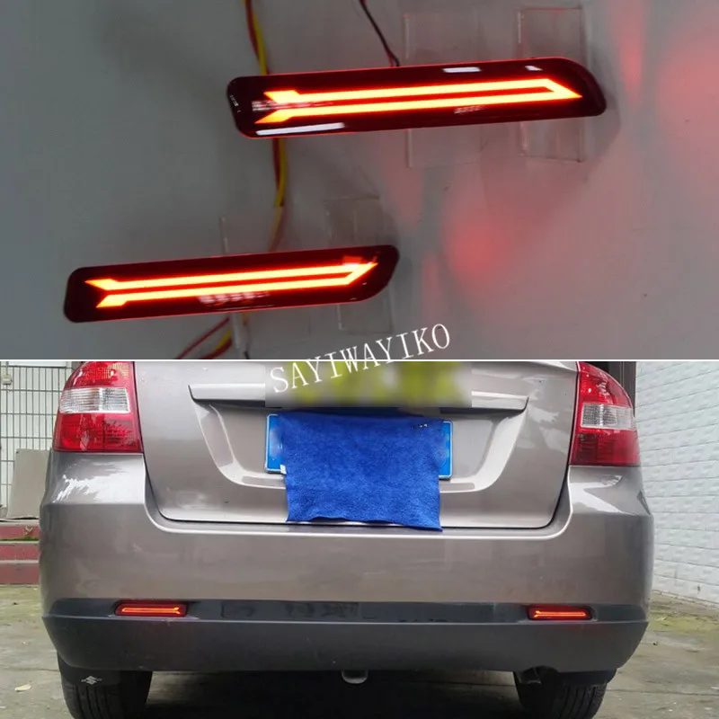 2 шт. для Suzuki SX4 Ertiga Ciza Grand Vitara S-Cross Splash светодиодный задний тормозной задний бампер отражатель задний противотуманный светильник аксессуары