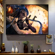 

Arcane Jinx Tv League Of Legends Game Poster And Print Modern Living Room Cuadros Nordic Home Decor Painting Wall Art Pictures