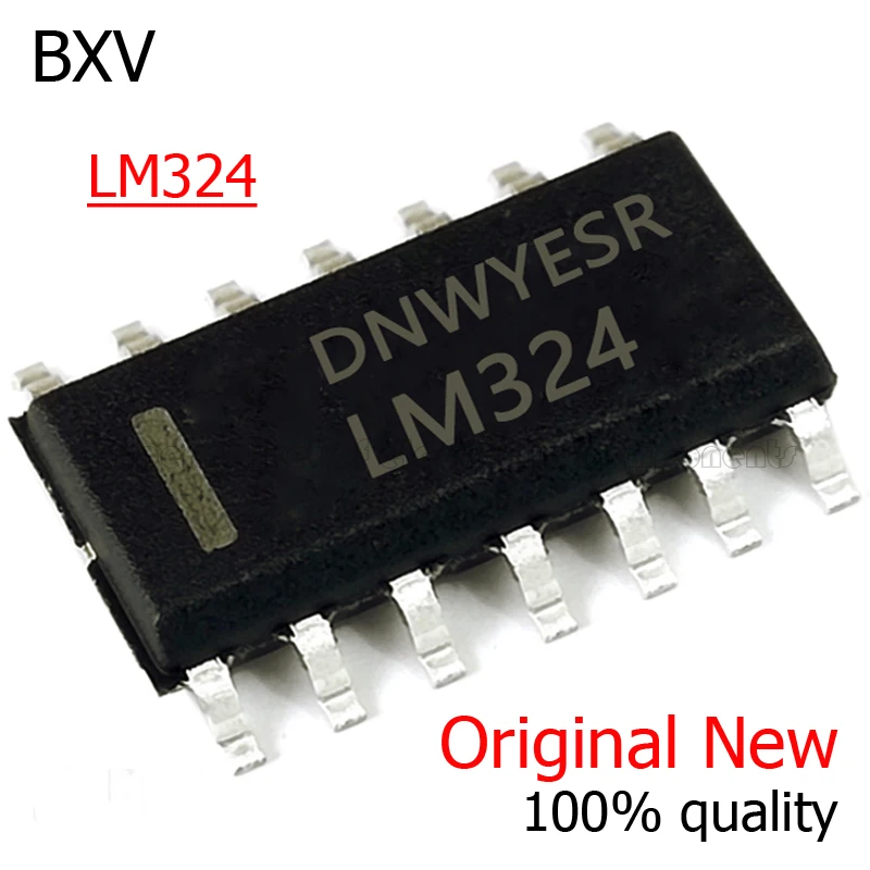 10PCS LM324 LM324D SOP14 LM324DR SOP 324 SOP-14 SMD new and original IC Chipset BXV | Электронные компоненты и