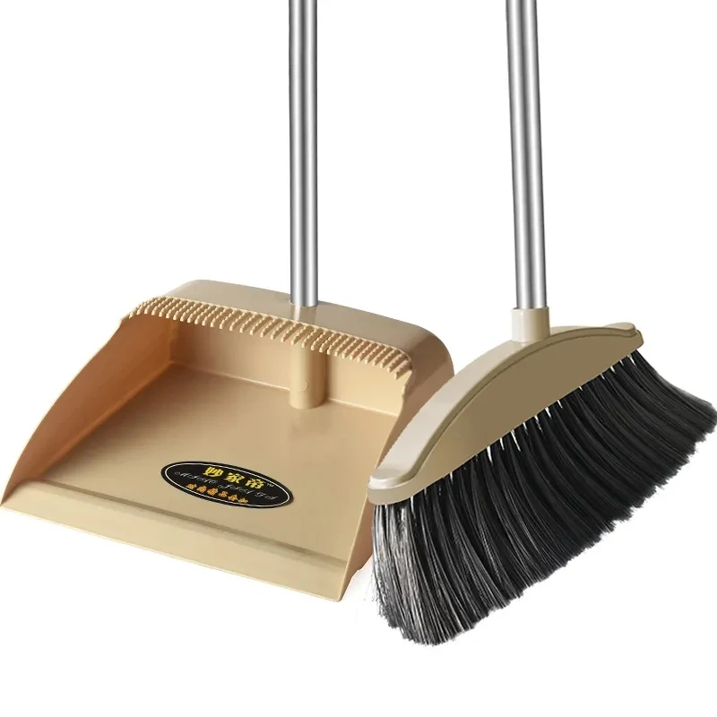 Durable Broom and Dustpan Set Combination Household Soft Hair Broom