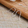 Mibrow 50pcs/lot S925 Sterling Silver Earring Hooks KC Gold Silver Ear Studs Ear Hooks Wire For Earrings Jewelry Making Findings ► Photo 3/5