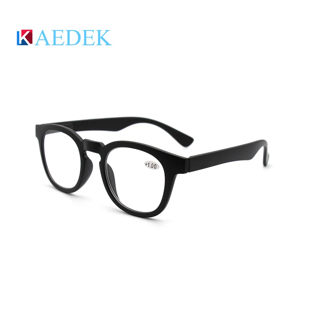 KAEDEK 2025 transparent Brand Reading Glasses Round Men Women Glasses With Flex French Concept Presbyopia 3