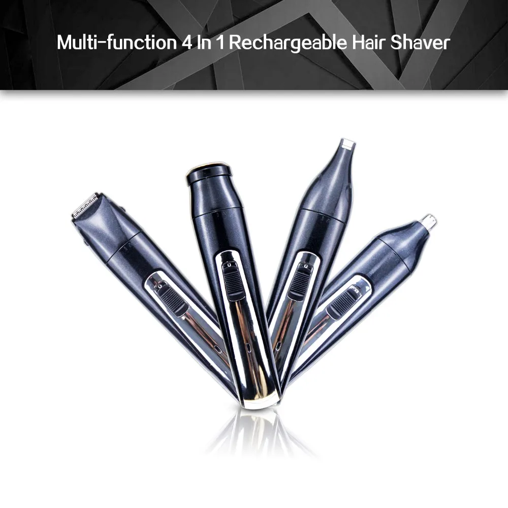 IPX7 Waterproof Electric Shaver 4 In 1 Rechargeable Remover Hair Trimmer Machine Portable USB Sideburn Men Beard Hair Shaving (1)