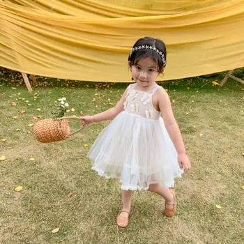 

2020 New Girls Princess Dress Fashion Summer Girls Vest Dresses 1-6 Years QH209