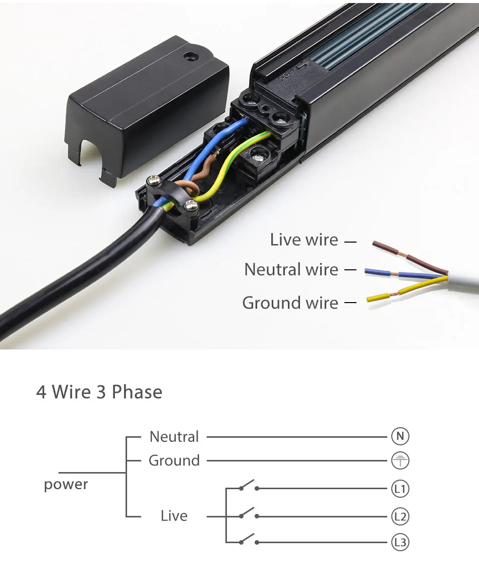 1 метр рельс 4 провода 3 фазы трек светильник ing разъем рельсовый светильник Точечный светильник отслеживающий светильник s алюминиевый трек лампа система 1 шт