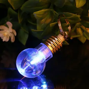 

Mini Change Color Creative LED Lamp Bulb Light Key Chain Key Ring Night light 28TC