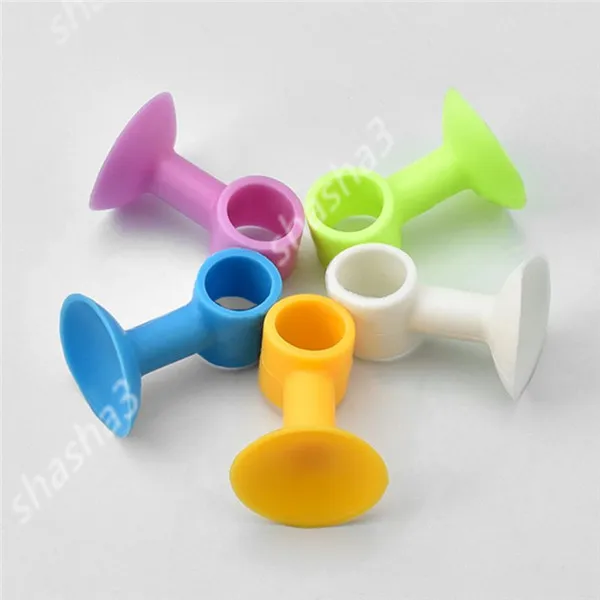Practical Door Handle Silicone Anticollision Sucker Home Door Protecting Pad Mute Silencer Suction Door Stops Mats 1PC