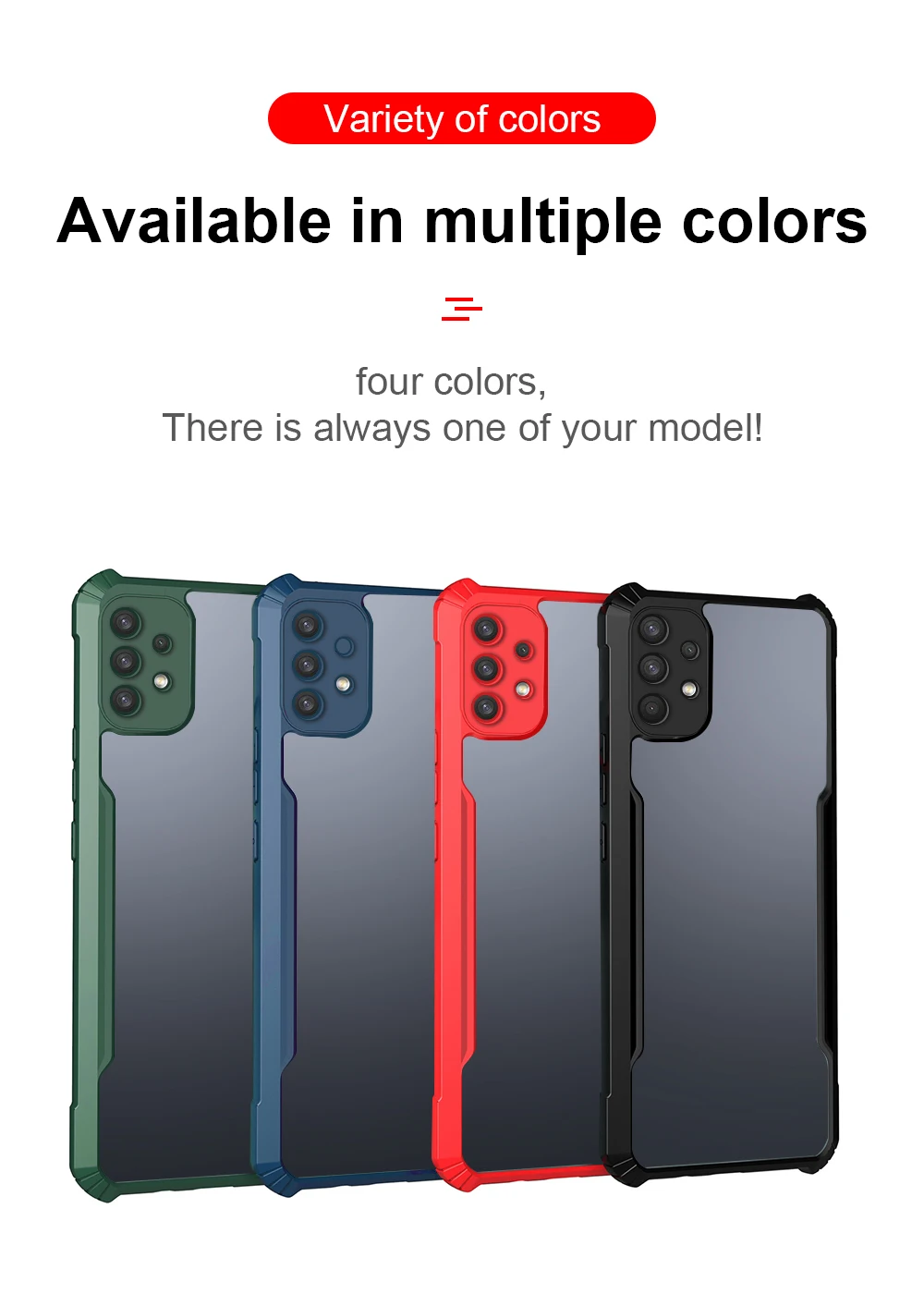 For Samsung Galaxy A72 A71 A52 A51 4G A50S A42 A32 A31 A21S A12 A10S A02 A30 A20 case clear armor shockproof acrylic phone cover