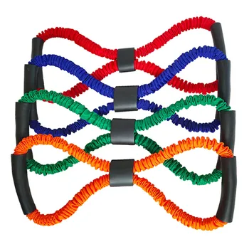 

1Pcs Yoga Gum Fitness Resistance 8 Word Chest Expander Rope Workout Muscle Fitness Rubber Elastic Bands For Sports Exercise