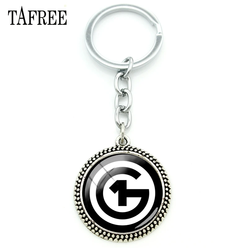 TAFREE simple photos Print Key O1G holder Cabochon Glass jewelry Beautiful music only one god Keychian girlfriend Handbag OG01 | Украшения