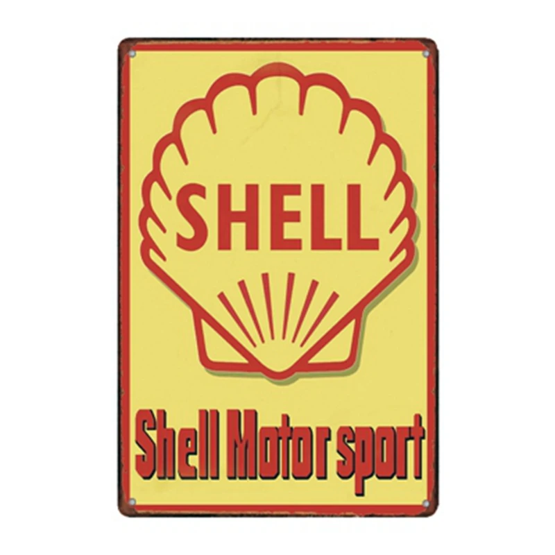 Motor Oil Signs Garage Metal Plaque Gas Station Tin Plate Retro Poster Home Decorative 20x30cm