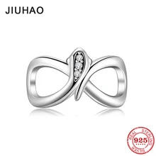 Новинка, 925 пробы, серебряные, для выпускного вечера, тонкие бусины, прозрачный циркон, шарм, Подходит для Pandora, очаровательные браслеты, оригинальное ювелирное изделие, подарок