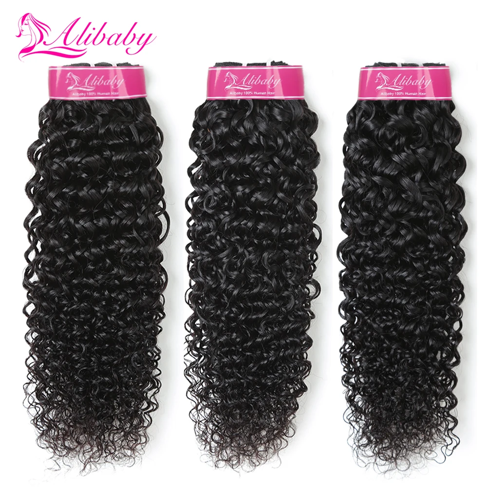 

Alibaby Malaysian Curly Hair Natural Color Curly Weave Bundles 100% Human Hair Weave Non Remy Jerry Curl Human Hair