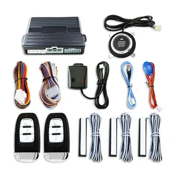 

12V Universal Smart PKE Car Modification One-button Start Remote Ignition System