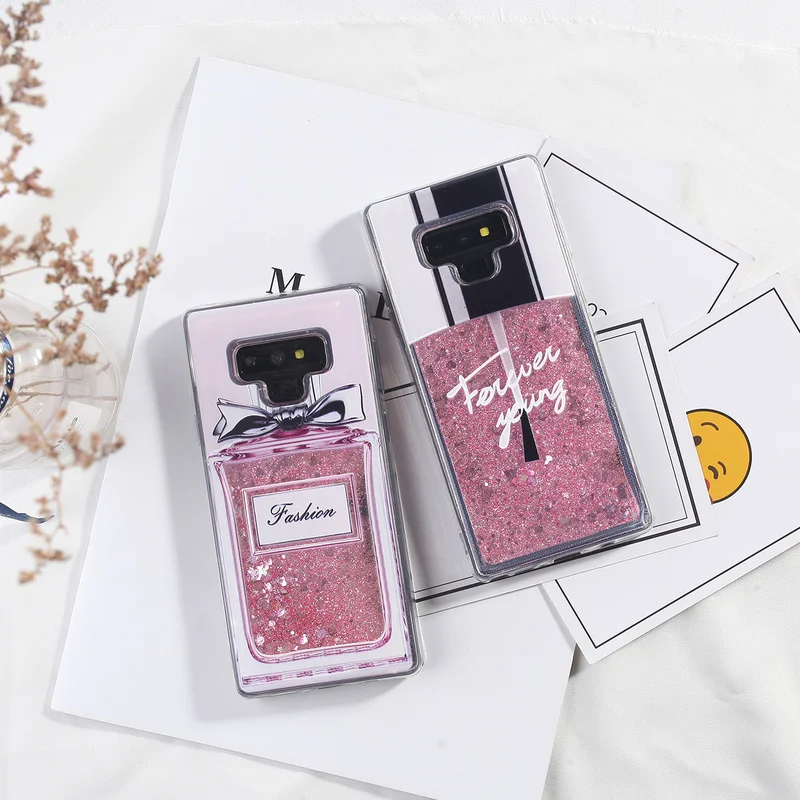 

For Samsung Galaxy Note 9 Case Liquid Glitter Case For Samsung Galaxy S10 S9 S8 Plus S7 Edge A50 A70 A5 A7 2018 A3 A7 2017 Cover