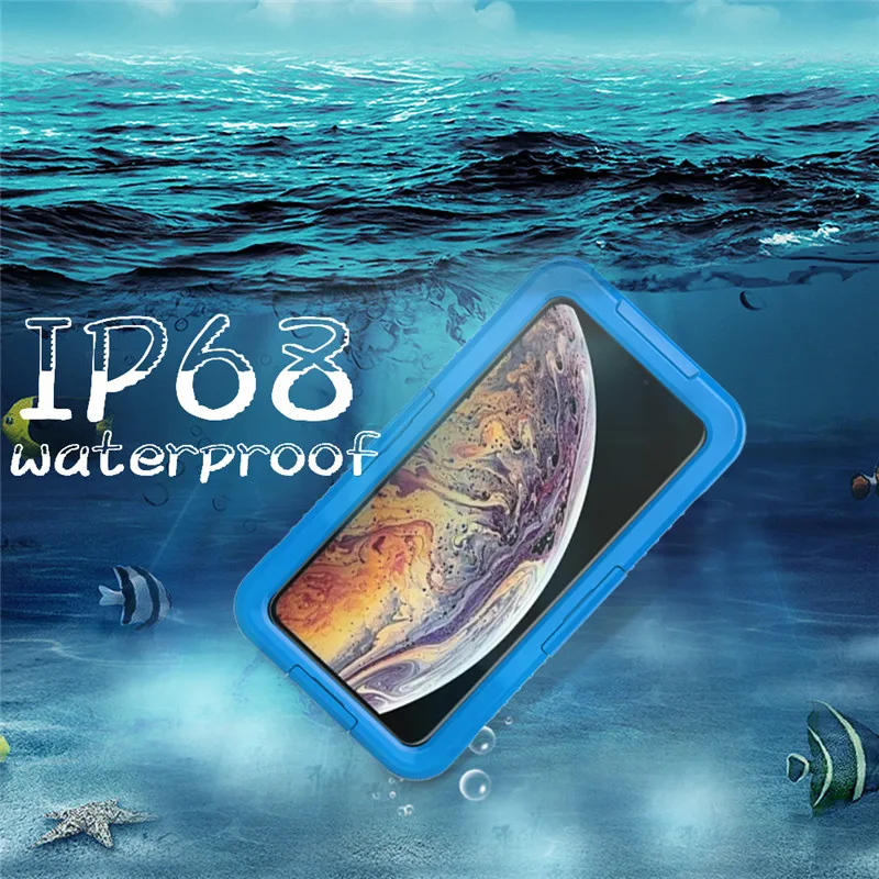 IXP68 водонепроницаемый телефон чехол для iPhone 6 6s 7 7plus 8 8 Plus X XS XR XS Max чехол для плавания Дайвинг водонепроницаемый ТПУ покрытие для чехла