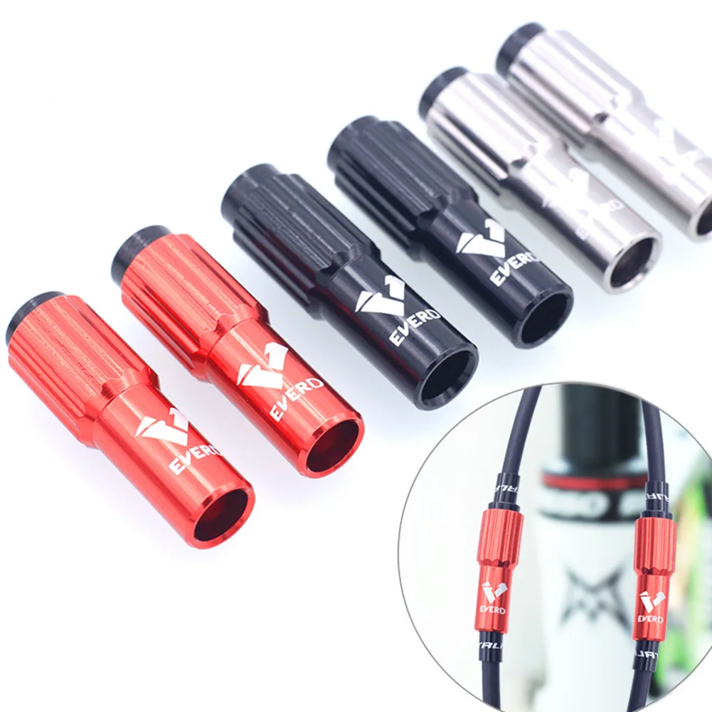RISK 2 Pcs MTB Bike Gear Cable Adjuster Ferrules Inline Gear Derailleur Length Screw Barrel MTB
