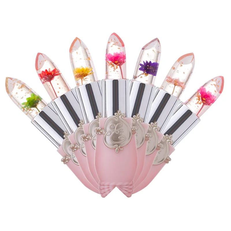 Crystal Temperature Color Changing Jelly Flower Lipstick Lip Balm Makeup Moisturizing Long Lasting Lipsticks Beauty Cosmetics Crystal Temperature Color Changing Jelly Flower Lipstick Lip Balm Makeup Moisturizing Long Lasting Lipsticks Beauty Cosmetics