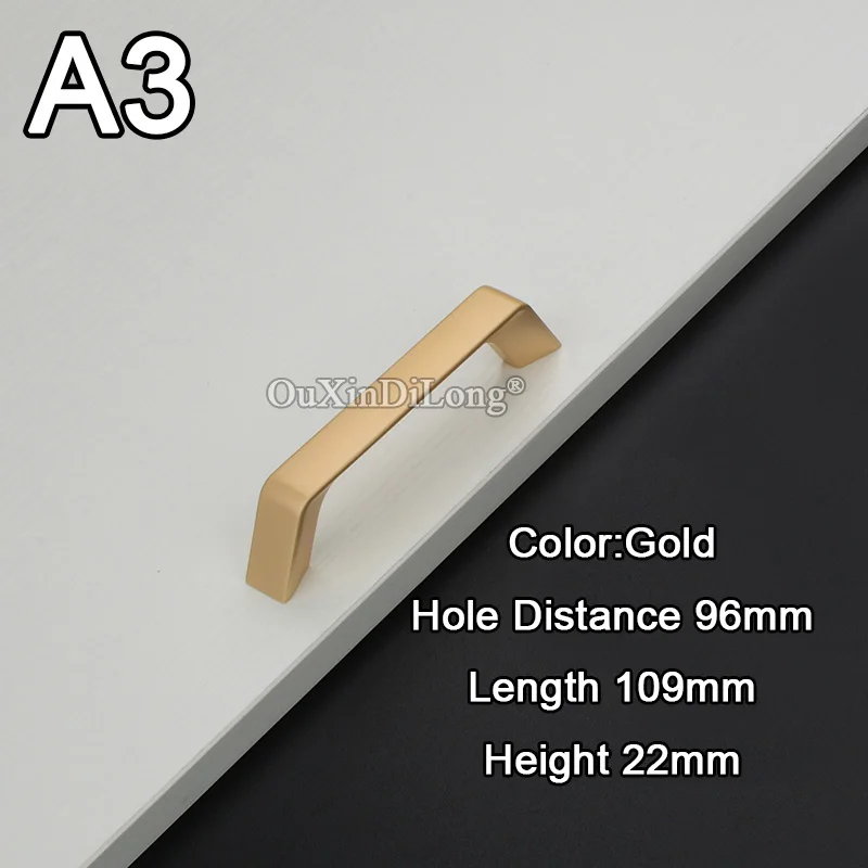 A3 Elegant Designed 10PCS European Solid Kitchen Cabinet Door Handles Cupboard Wardrobe Drawer TV Cabinet Pulls Handles& Knobs - Цвет: A3
