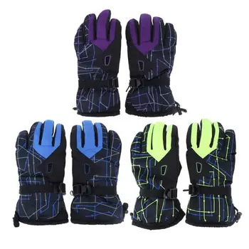 

Men's Ski Gloves Fleece Snowboard Gloves Snowmobile Motorcycle Riding Winter Gloves Windproof Waterproof Unisex Snow Gloves