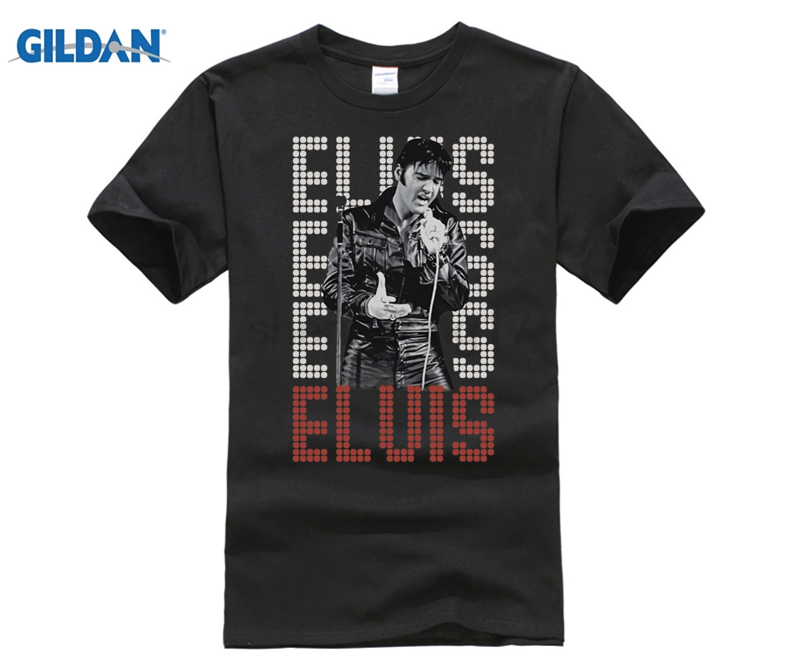 Мужская футболка с короткими рукавами Elvis Presley King of Rock and Roll модная хит продаж