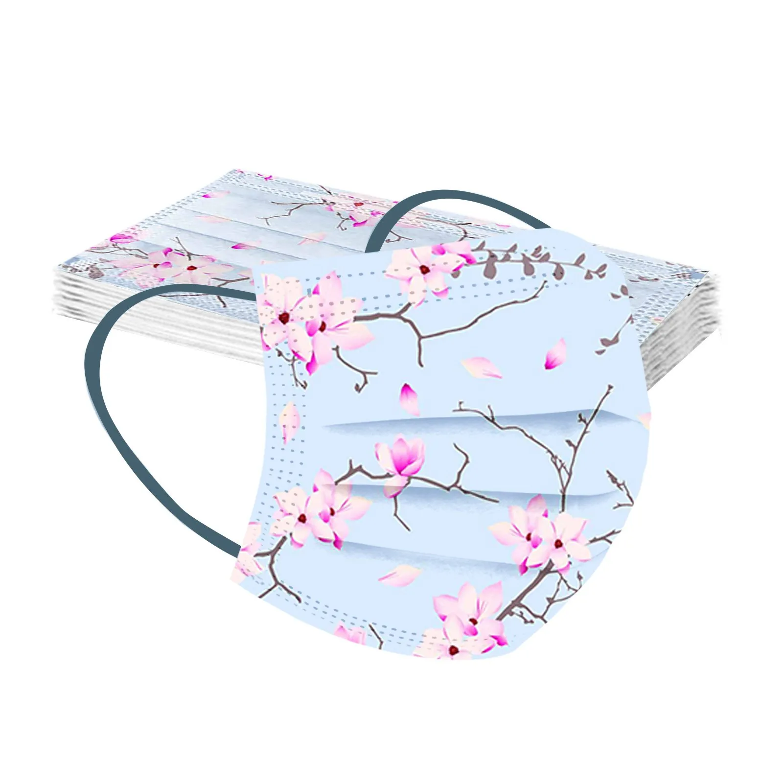 

Adult Face Masks Man Women Mask Disposable Face Mask Windproof Foggy Haze Pollution 3Ply Ear Loop 10PCS Mask mascarillas