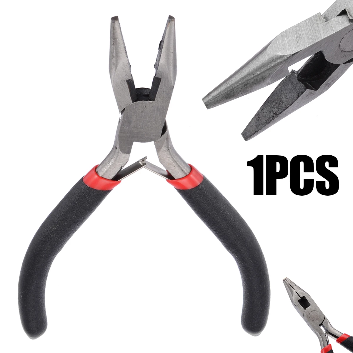 1Pcs Needle-nose Plier 127mm Black Bent Hand Tool For Jewellery Making Pliers DIY | Инструменты