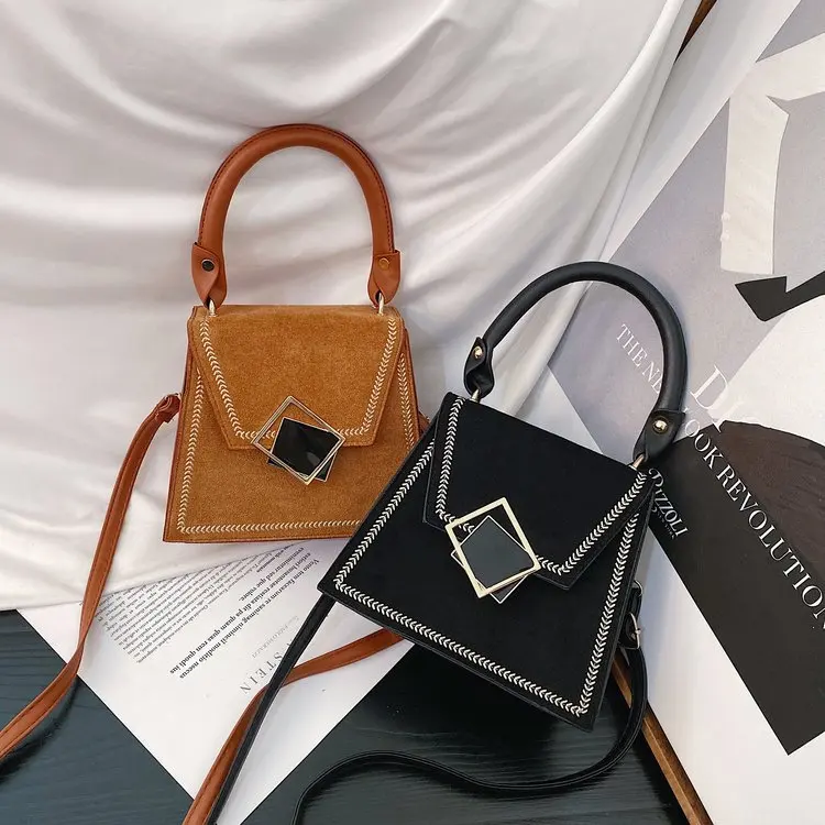 

Autumn Small Bag Versatile Fashion Handbag 2019 New Style Western Style Korean-style Students Textured Vintage Shoulder WOMEN'S