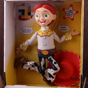 

Lots O Laughs Woody Sing N Yodel Jessie Toys PVC Action Figures Dolls for Children Kids Collection Model Toy with Colorful Box
