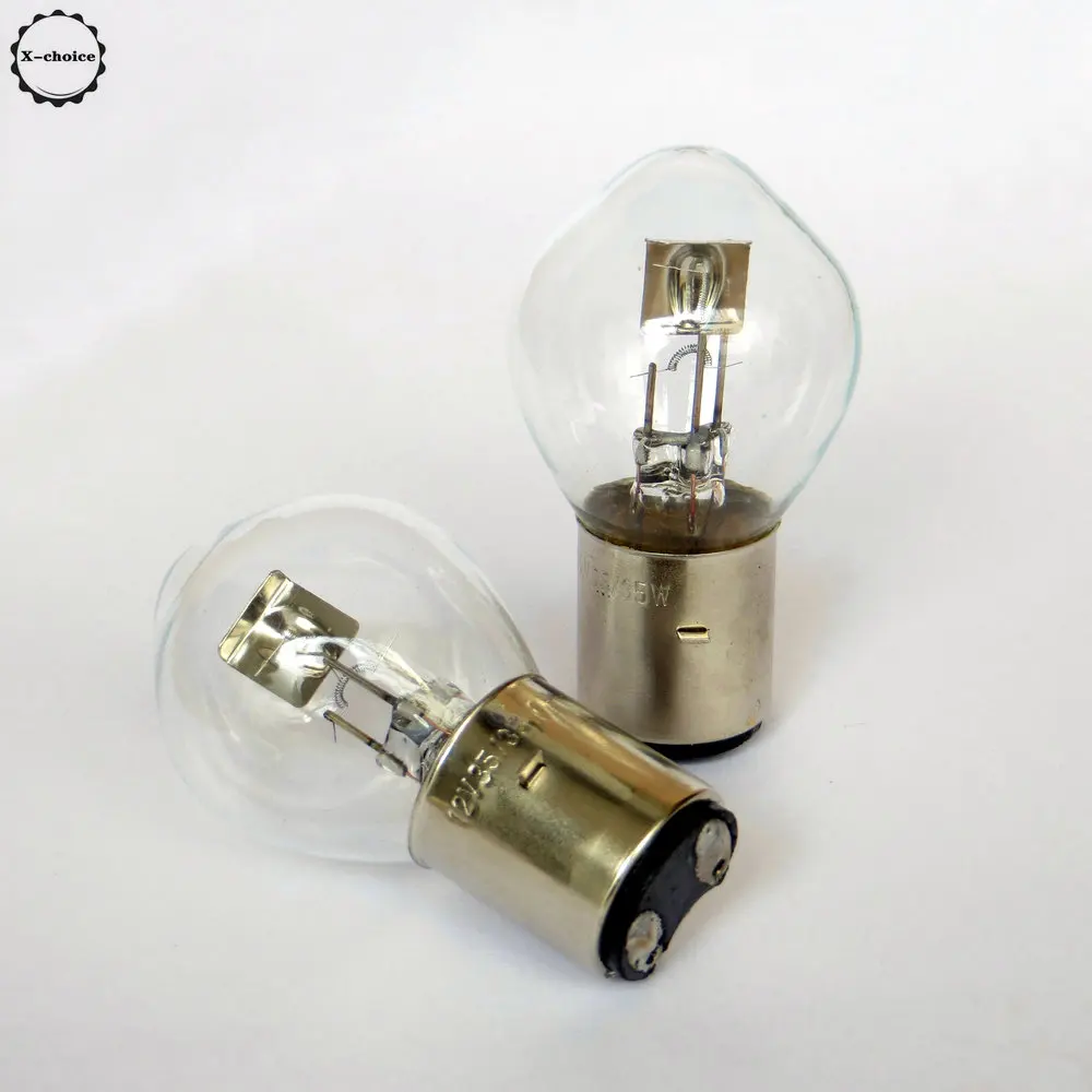 Scooter Lighting Bulbs Scooter Snowmobile ATV Lighting Light Bulbs 12V 35 / 35W BA20d 12728 2Pcs