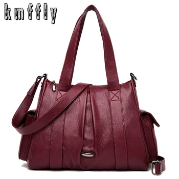 

New women handbag pu leather luxury handbags high capacity lady shoulder bag fashion messenger bags for women 2019 tote bag