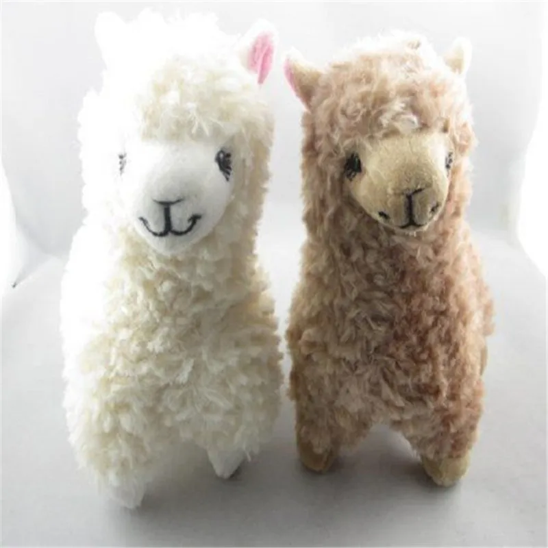 

2PCS Cute Alpaca Plush Toy 23CM Height Camel Cream Llama Stuffed Toy Kids Doll Soft Animal Baby Gifts